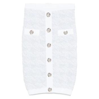 25 FW 발망 버튼 미디 스커트 FF1LC016KI72 TP438790215