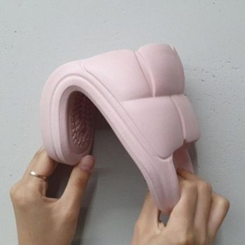 [오노마] ONM 사무실실내화 여성용 뚱카롱 쿠션 슬리퍼 핑크 (37335411)