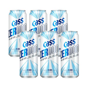 카스 올 제로 500ml 6캔 / 맥주맛 탄산음료 무알콜 제로칼로리