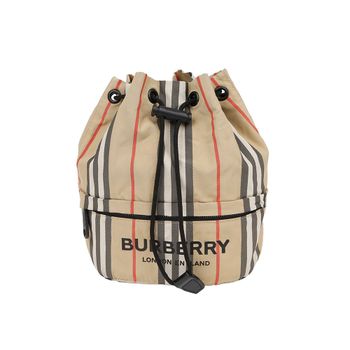 [중고] 버버리 드로스트링 버킷 파우치 베이지 8026737 151808176