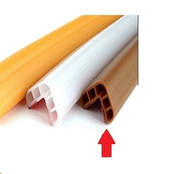 키즈 카페 놀이방 놀이터 ㄱ자 안전 보호 가드 밤색 (WFI3QPI)