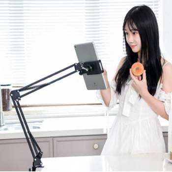 책상 거치대 스마트폰 자바라 집게형 홀더 침대 태블릿