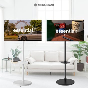 메가TV 삼탠바이미 이동식 스탠드 거치대 32인치 81cm 32HD 구글 스마트티비 중소바이미세트