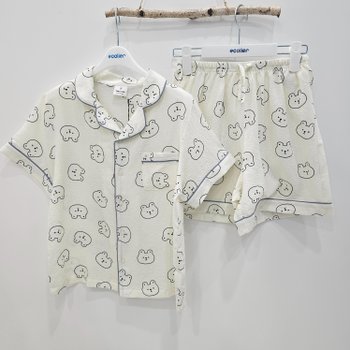 [시흥모다] 에꼴리에 주니어 쿨 시어서커 카라 파자마 잠옷세트 26OP753_SH