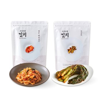 (온라인) 조선호텔 썰은배추김치 1kg+갓김치 1kg