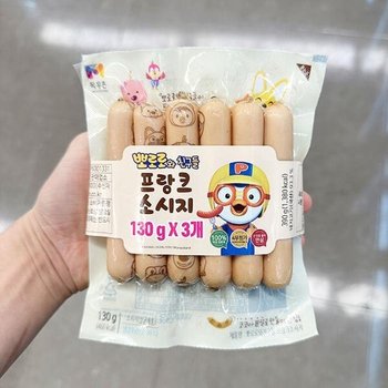 목우촌 뽀로로와 친구들 프랑크 소시지 130g x 3개 tx801341