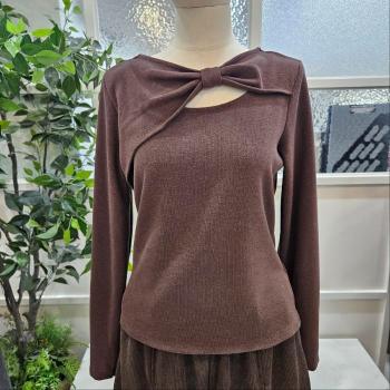 부루앤쥬디 sh06 리본트임티블라우스 BR 브라운  BBRKTB106B (S44594162)