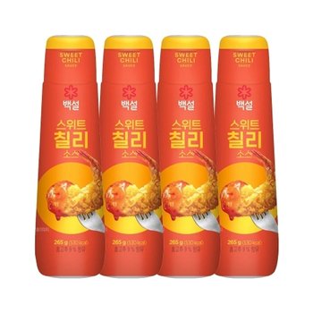 백설 스위트칠리 소스 265g x4개