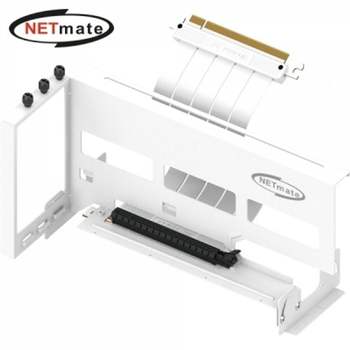 강자 LO37YM42 넷메이트 PCI-E 4.0 라이저 케이블 지지대 키트 (화이트/각도조절) (EZDIY-FAB) N
