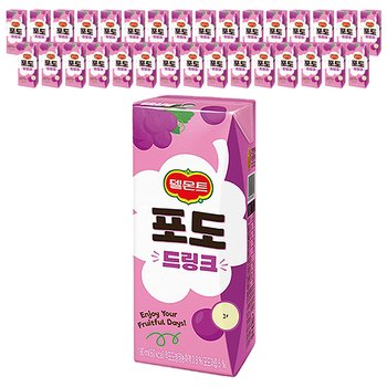 롯데 델몬트 포도 드링크 190ml x 32개