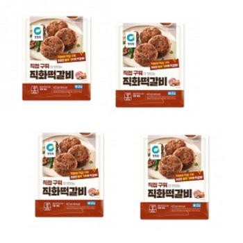 청정원 더 맛있는 직화떡갈비 420g x 4개 맛있는 반찬 안주 야식 간식 간편한 조 (S49776489)