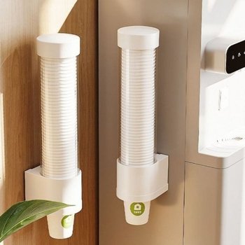 정수기 컵 디스펜서 종이컵 거치대 홀더 공간 절약 정리함 (WFK2QRJ)