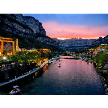 정주/태항산 5일▲산위호텔1박▲ 통천협 석판암야경투어 태항대협곡 운봉화랑전동카 천계산 왕망령 영화마을 푸드트럭