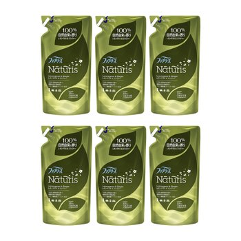 [해외] 페브리즈 내추리스 섬유탈취제 레몬글라스 진저 리필 320ml 6팩