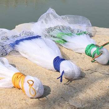 투망 원형 민물 고리 투척망 바다 대형 그물 바다투망 그물망 접이식