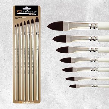 고품질 루벤스 유화 아크릴 겸용붓 NO.661(F) 7본조 미술보조용품 (WED8DF7)