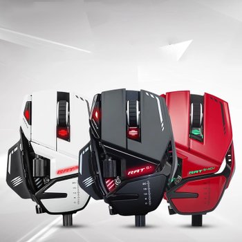 [해외] MADCATZ  RAT8+ 게이밍 e스포츠 기계식  마우스 유선 연결  PAW3389 RGB램프