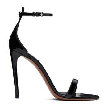 [해외] 알라이아 블랙 카프스킨 힐 샌들 AA3S106CK250 999 - NOIR