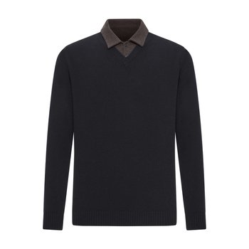 [해외] [로베르토콜리나]  니트 FW26 253M37002SUM37SU09 BLACK MORO 7265808