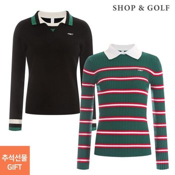 [추석맞이무배] [2종세트] 여성 간절기 골프니트 3중 택2 무료배송