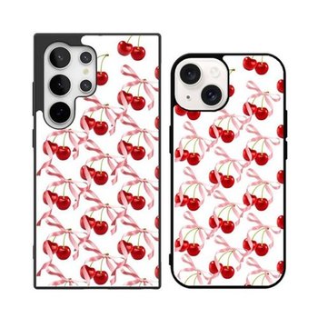 갤럭시S22울트라 체리 리본 패턴 케이스-WFH4ECH