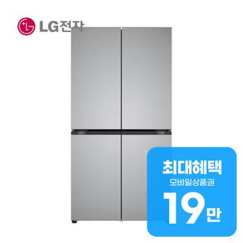 LG 디오스 오브제컬렉션 매직스페이스 4도어 냉장고 870L T875P111 렌탈 60개월 월 69500원
