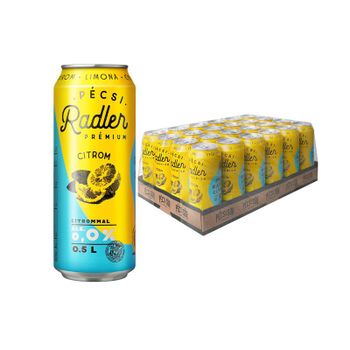 페치 라들러 프리미엄 헝가리 비알콜 논알콜 맥주 (레몬맛) 500ml x24캔..[36000179]