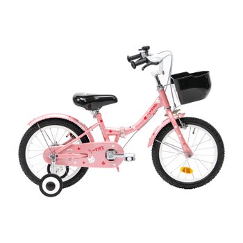[쇼핑익스프레스]삼천리 2025 아이바이크 40.64cm(16인치) 라이트핑크 접이식 보조바퀴자전거