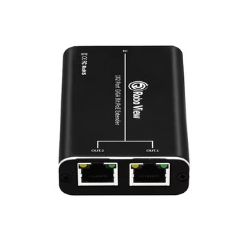 글로벌아이넷 로보뷰POE-2 무전원 2포트 POE 스위치 익스텐더 리피터 기가비트 30W