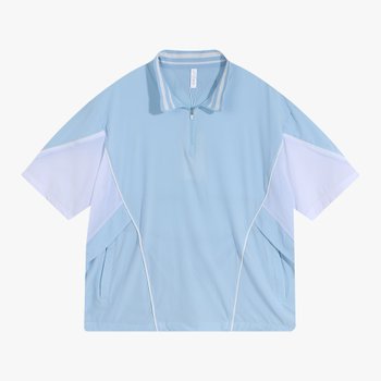 [클라우스] [클라우스] 남성 오버핏 반팔 아노락 골프 바람막이 FH25SM502