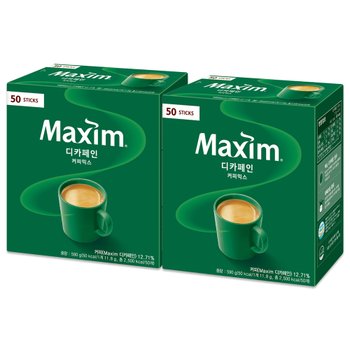 맥심 디카페인 커피믹스 50T+50T