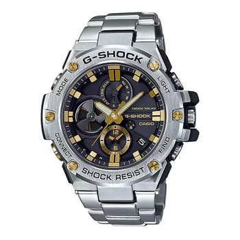 [해외] 카시오 남성용 G-STEEL 스마트폰 링크 시계 GST-B100D-1A9JF 정품 실버