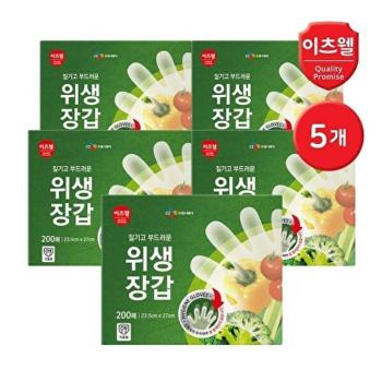 CJ프레시웨이 이츠웰 위생장갑 200매 5개 (S28414428)