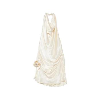 ARCINA ORI Rosa draped halterneck mini dress 12127964266760 TP724631432