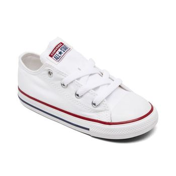 [해외] 키즈 컨버스 척 테일러 토들러 오리지널 스니커즈 운동화 캐주얼 피니쉬라인 - Optical 화이트 1