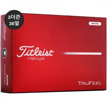 (3더즌 36알) 타이틀리스트 정품 2026 트루필(TRUFEEL) 2피스 (화이트 TA3885943
