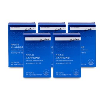 에스더포뮬러 여에스더 포스파티딜세린 430mg x 30캡슐 X 5박스 I W