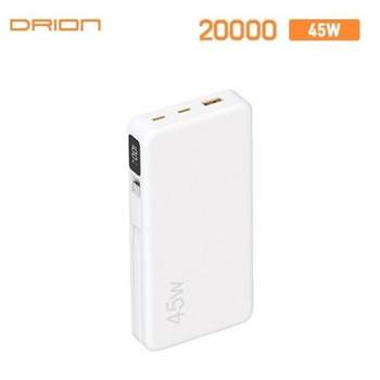 C 초고속 드리온 20000 후니케이스 20000mAh 45W 보조배터리 일체형 PD45W D PIN