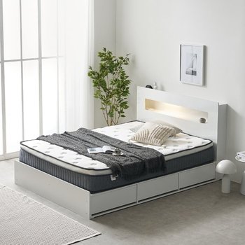 F41666 LED 벙커침대Q+포켓매트리스25cm