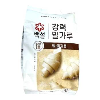 WL 백설 밀가루 강력분 2.5Kg X 3개 식당용밀가루 업소용강력분