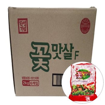 한성 꽃맛살 2KG 1박스(6입) 꽃맛살 맛살 게살 수산가공식품 가공식품 식자재