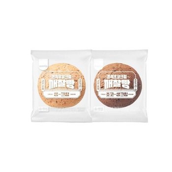 삼립 쫀득크림깨찰빵 2종(우유/초코) 400g 4입 2박스(8입/개별포장)