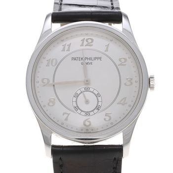 [중고] [구구스]중고명품 파텍필립 칼라트라바 다이아 플래티늄 시계 (5196P/001) (NO 10011665)