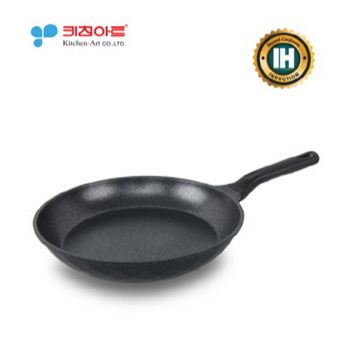 키친아트 꼬뜨 실버 IH 인덕션 프라이팬 26cm 마블팬 코팅팬 팬 웍 중국팬