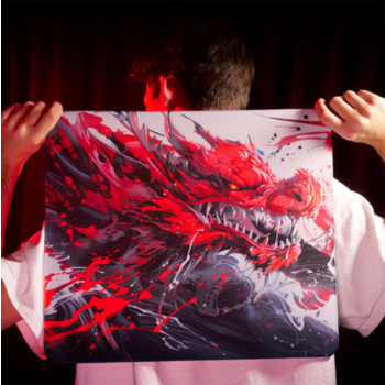 HIT CHERRY XTRFY GP6 레드 마우스패드, 460x400x4mm