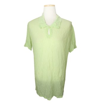 Issey Miyake [중고] [중고명품] 이세이 미야케 이세이 구김주름 애플그린 상의 M