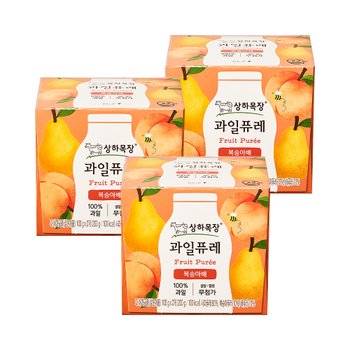 상하목장 과일퓨레 복숭아배 200g 3팩