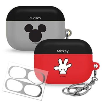 아트박스/원스 디즈니 심볼 에어팟 프로 케이스 + 철가루방지스티커 (실버)