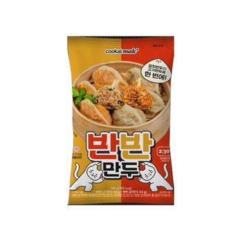 쿠캣 반반만두 즉석조리식품 168g x 9개