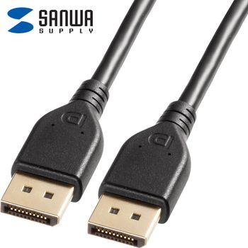 SANWA VESA DP80인증 디스플레이포트 v2.1 모니터 케이블 1M DP케이블 Displayport 모니터케이블